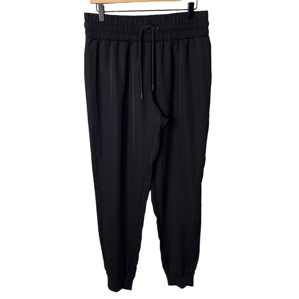 Carbon38 Elastic Waist Joggers High Waisted Black Size Medium